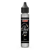 perlové pero Pentart 30 ml strieborné