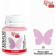 akrylová farba 20 ml ROSA Talent lesklá 33 rose light