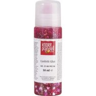 glitter lepidlo 50 ml červené srdcia