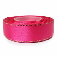 stuha saténová ozdobná 25 mm/22 m fuchsia