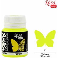 akryl farba 20 ml ROSA Talent fluo 91 yellow