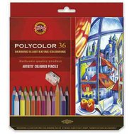pastelky art polycolor 36ks +2ks ceruzky 1500+1 strúhadlo