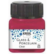 farba na sklo a porcelán 20 ml Kreul Clear 93 wine red