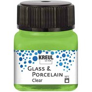 farba na sklo a porcelán 20 ml Kreul Clear 97 apple green