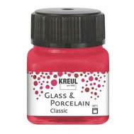 farba na sklo a porcelán 20 ml Kreul Classic 06 Carmine Red