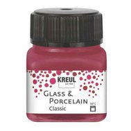 farba na sklo a porcelán 20 ml Kreul Classic 07 Granat Red