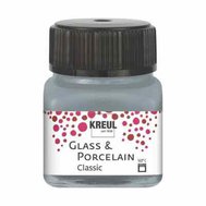 farba na sklo a porcelán 20 ml Kreul Classic 46 Metallic Silver