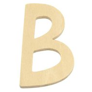 drevené písmeno 6 cm B