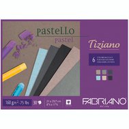 blok pastel TIZIANO A4 160G 30L 6 farieb brizzati