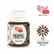 farba na textil 20 ml ROSA Talent 17 brown