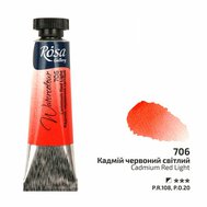 akvarel farba v tube 10 ml ROSA Gallery 706 red cadmium light