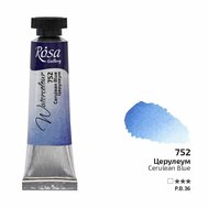 akvarel farba v tube 10 ml ROSA Gallery 752 Cerulean Blue