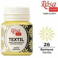 farba na textil 20 ml ROSA Talent 26 vanilla