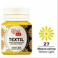 farba na textil 20 ml ROSA Talent 27 yellow light