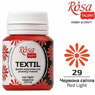 farba na textil 20 ml ROSA Talent 29 red light