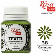 farba na textil 20 ml ROSA Talent 38 olive