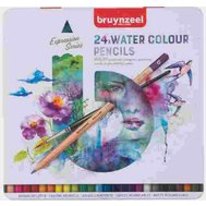 pastelky akvarel Bruynzeel EXPRESSION 24ks plech