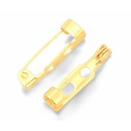 brošňa zapínanie zlatá farba 20x5 mm, 5ks brošňa zapínanie zlatá farba 20x5 mm, 5ks