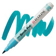 Akvarelové pero Ecoline brush pen Turquoise Blue