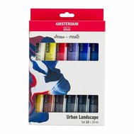 akrylová farba set AMSTERDAM 12x20 ml  URBAN LANDSCAPE