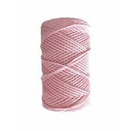 Bavlnená šnúrka na macramé 3,5mm baby rose