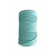 Bavlnená šnúrka na macramé 3,5mm mint