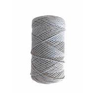 Bavlnená šnúrka na macramé 3,5mm neutral grey