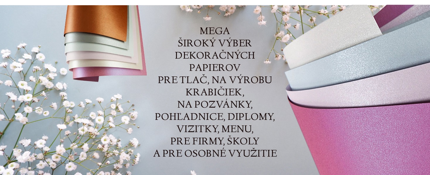 Dekoračné papiere a obálky