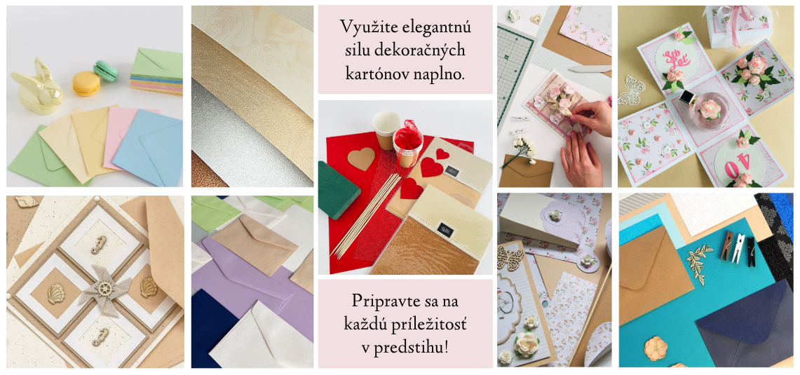 Dekoračné papiere a obálky